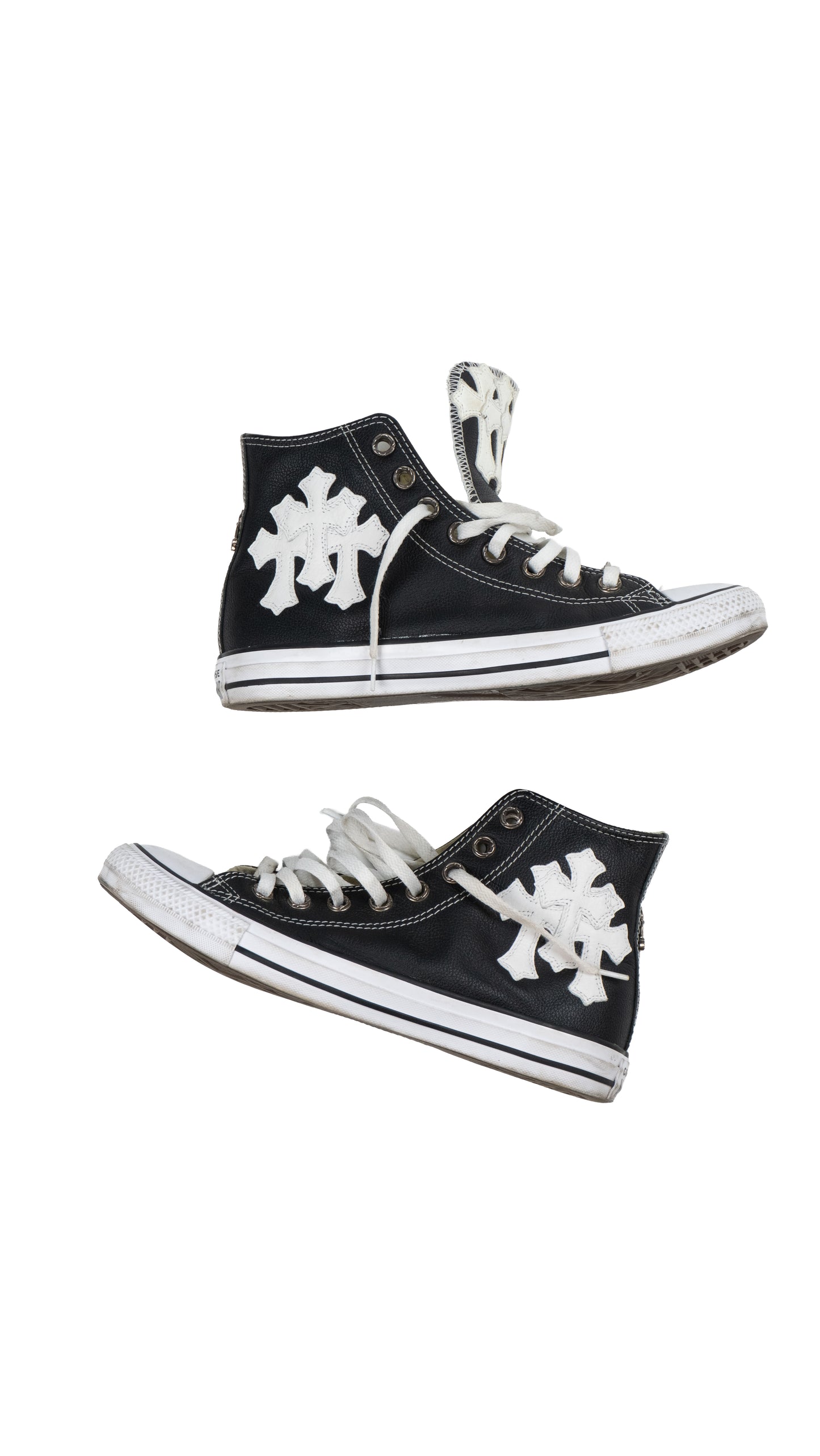 White Cross Patch Converse Chuck 70