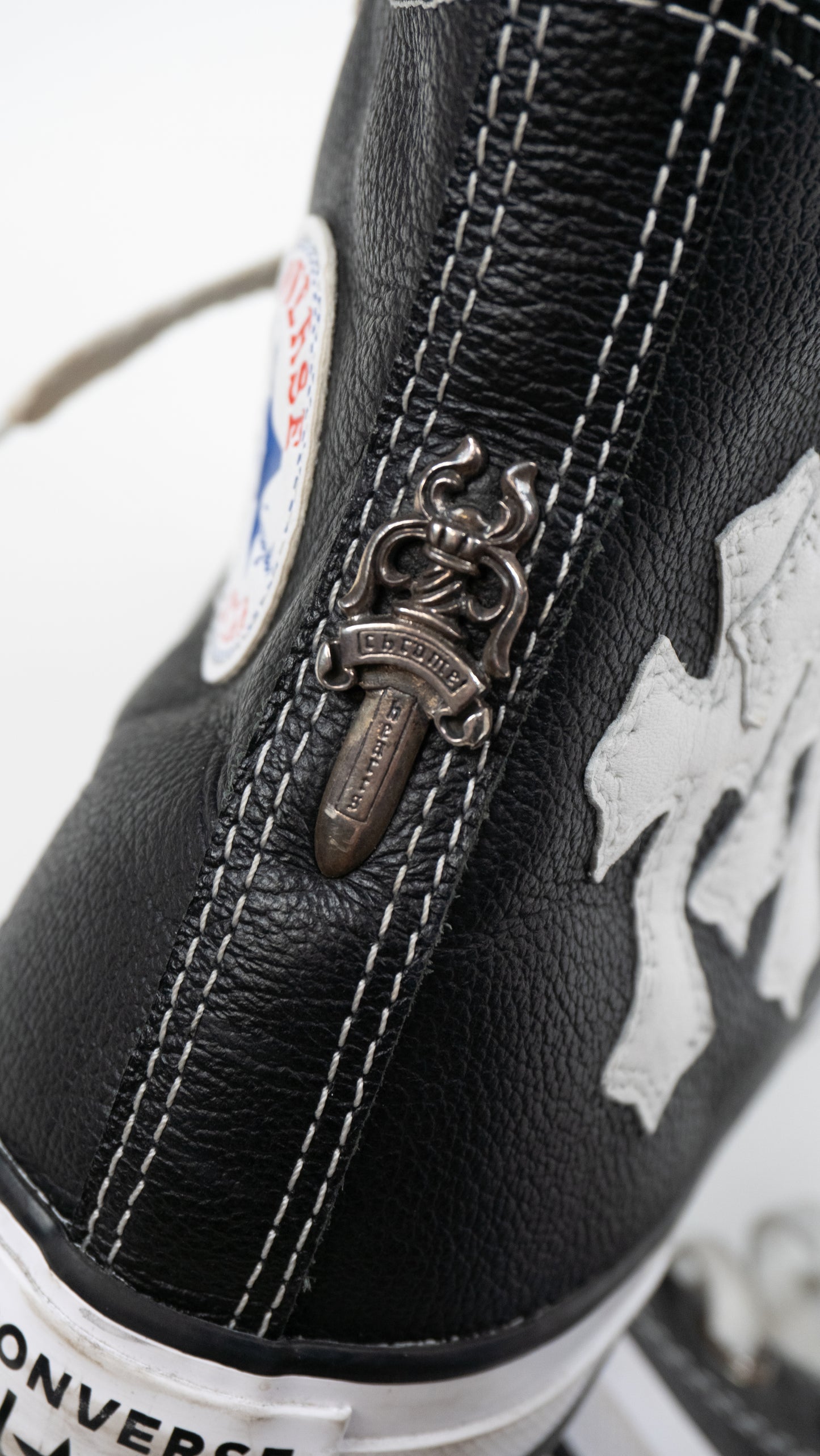 White Cross Patch Converse Chuck 70