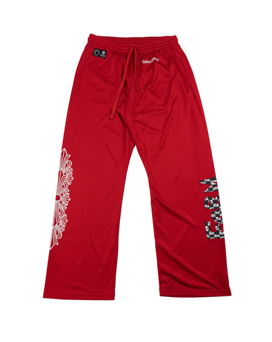 Matty Boy Jersey Mesh Pants 'Red'