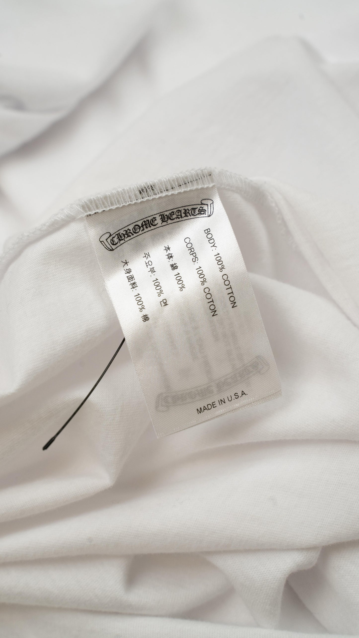 St Barth Neck Logo Long Sleeve 'White/Baby Blue'