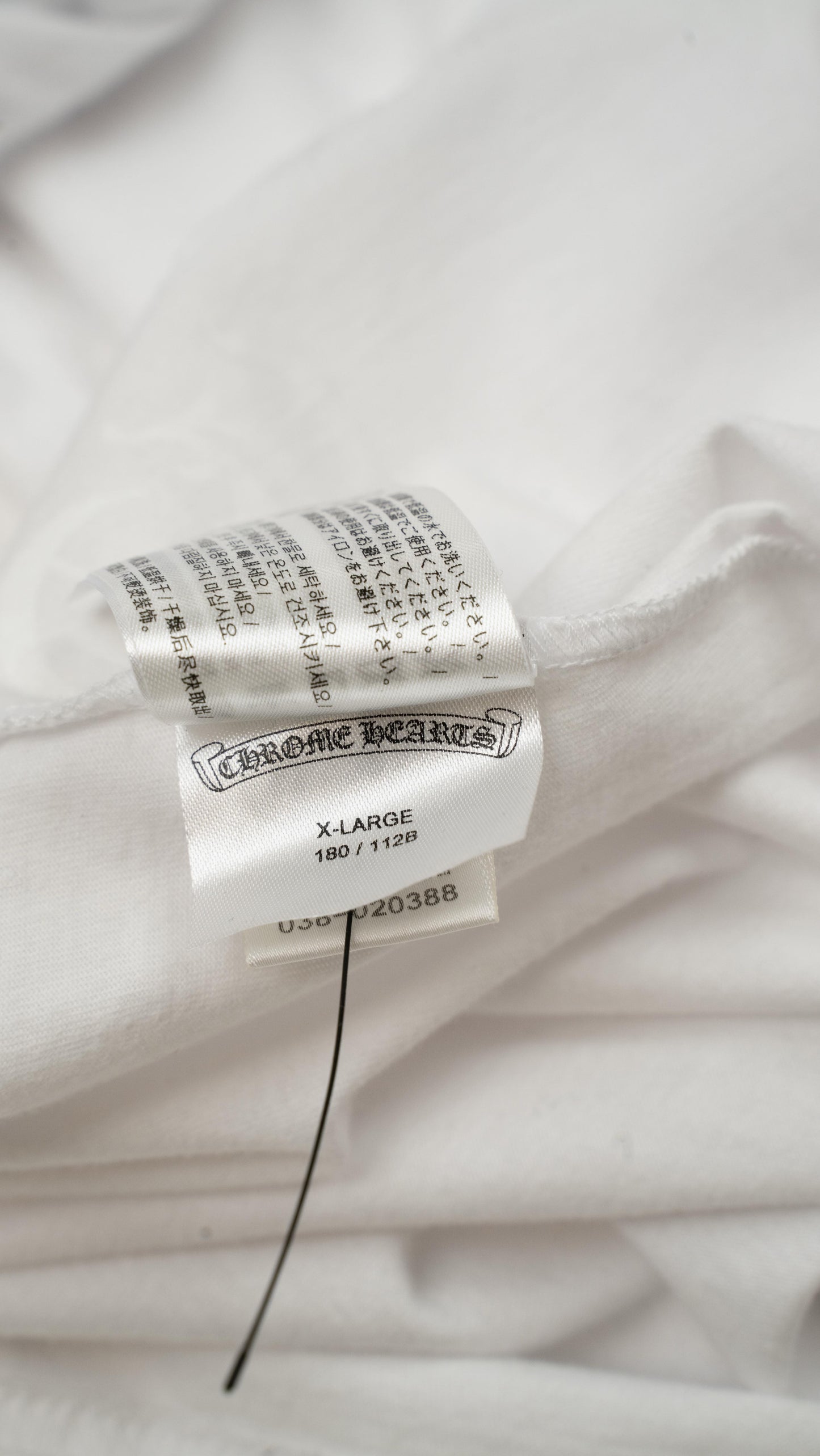 St Barth Neck Logo Long Sleeve 'White/Baby Blue'