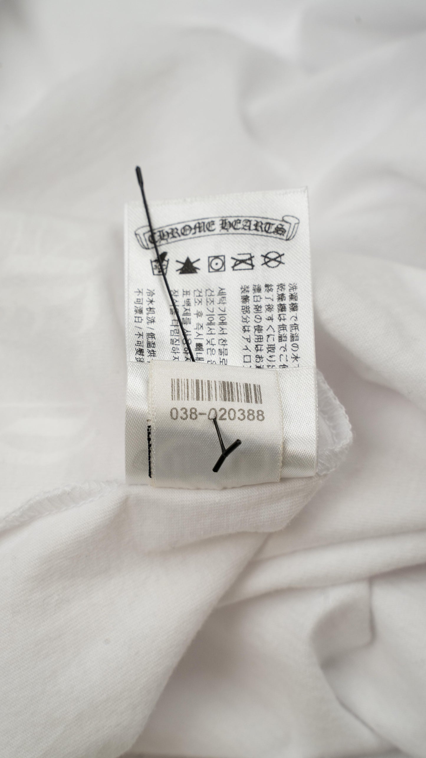 St Barth Neck Logo Long Sleeve 'White/Baby Blue'