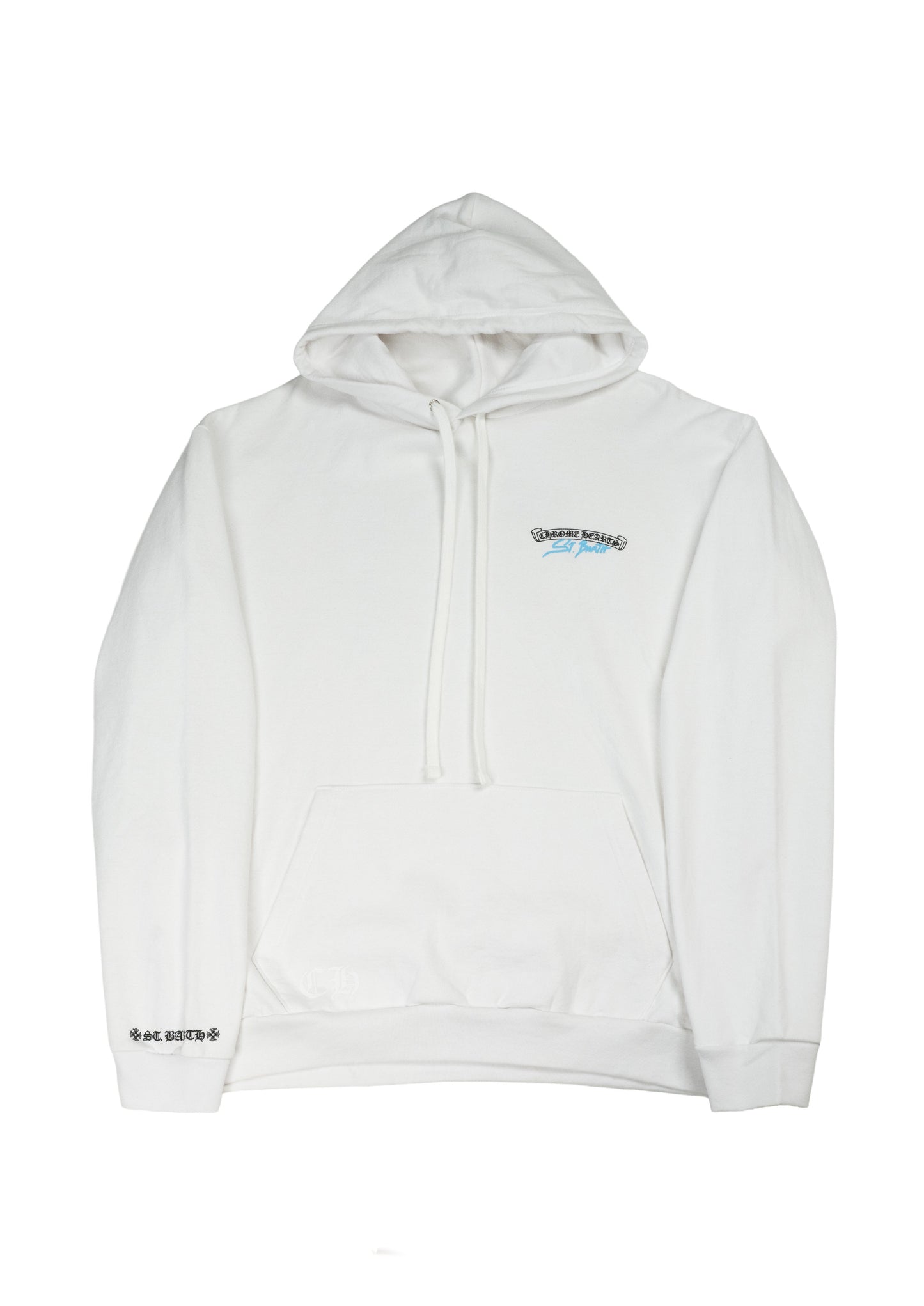 St. Barth Back Horseshoe Logo Hoodie 'White/Blue'