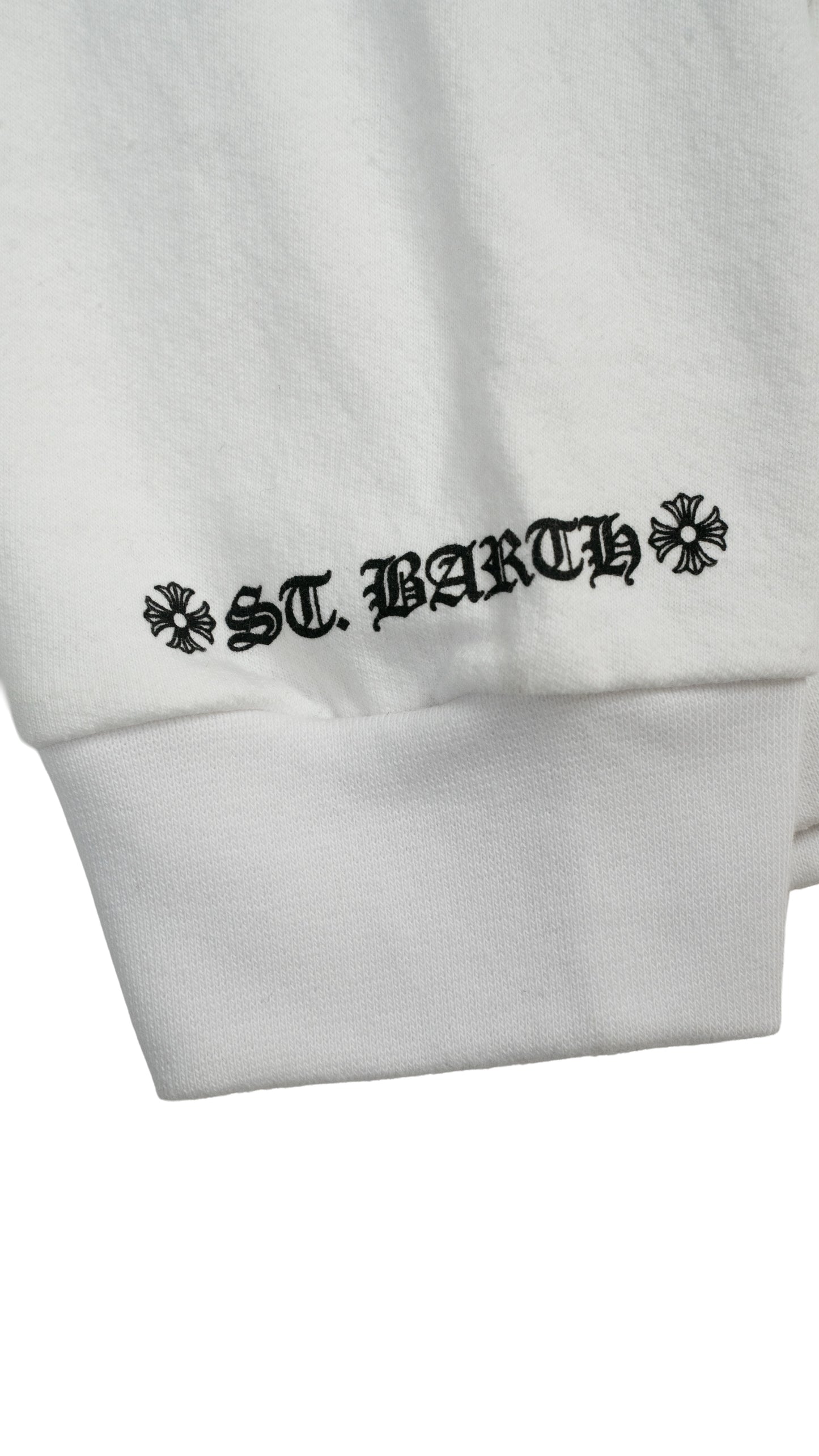 St. Barth Back Horseshoe Logo Hoodie 'White/Blue'
