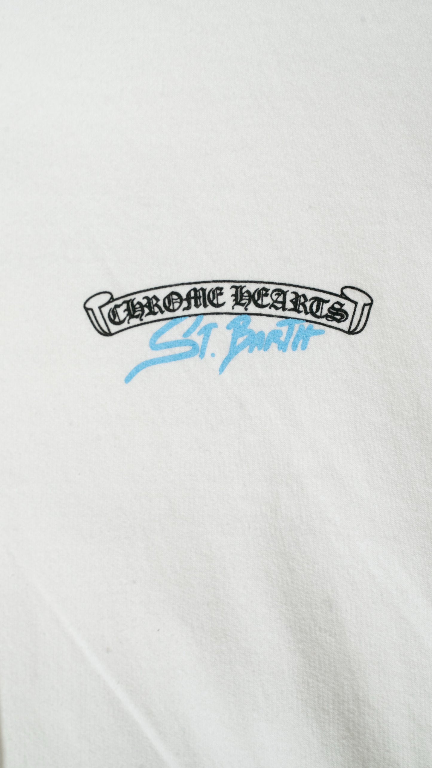 St. Barth Back Horseshoe Logo Hoodie 'White/Blue'