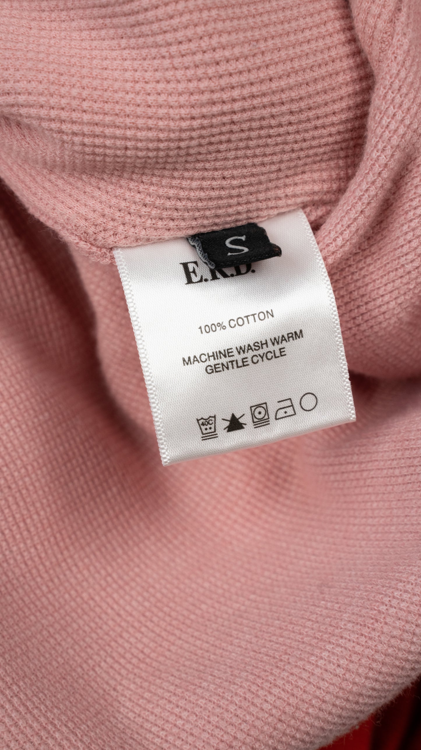 Red Cotton Anti Process Thermal Lined Zip Hoodie