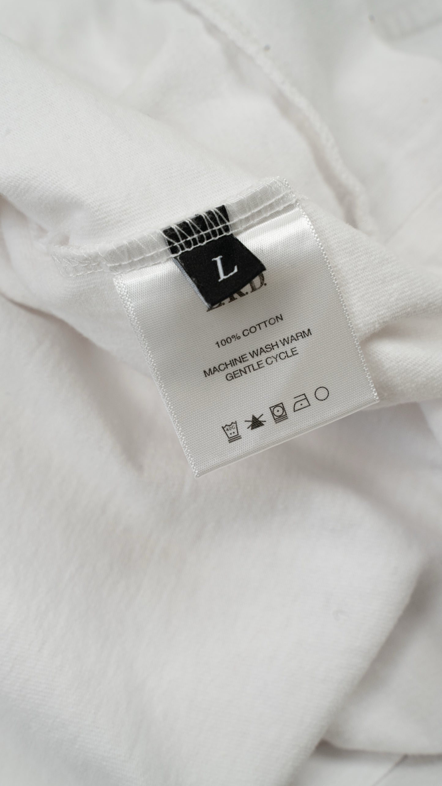 White Don Van Vliet Logo Printed Cotton Long Sleeve