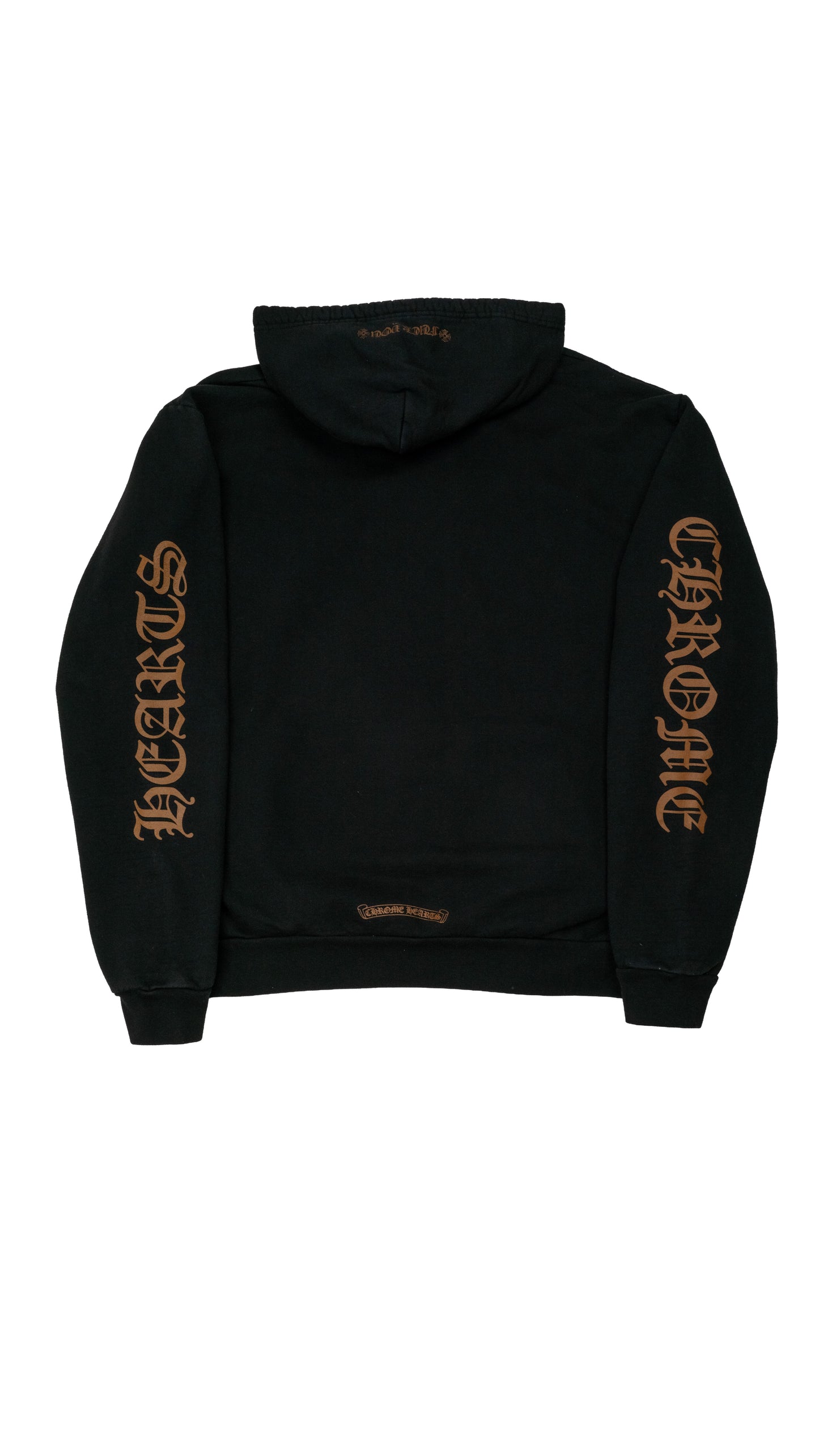 Brown Vertical Logo Hoodie 'Black'