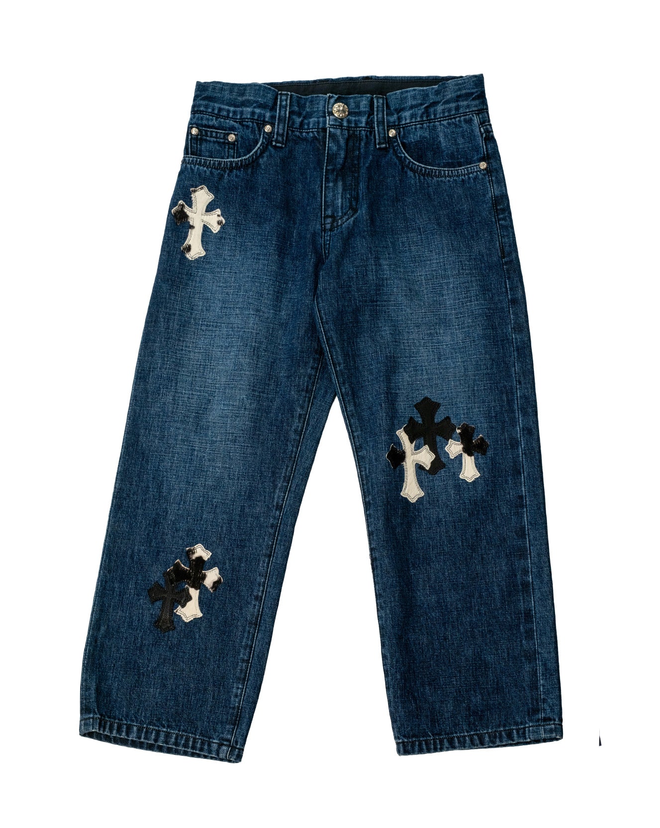 Kids Jeans With Pony Hair