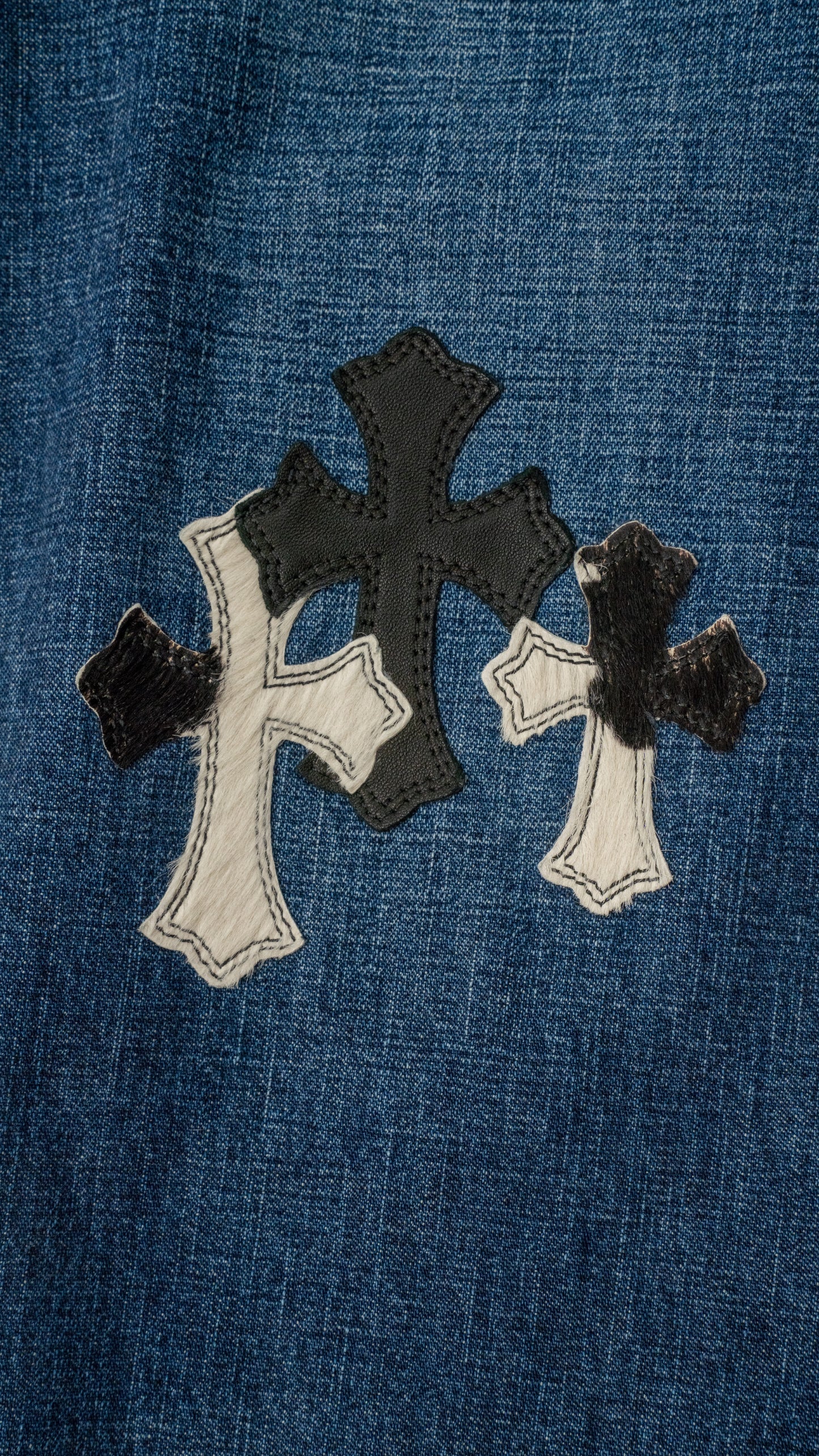 Kids Jeans With Pony Hair