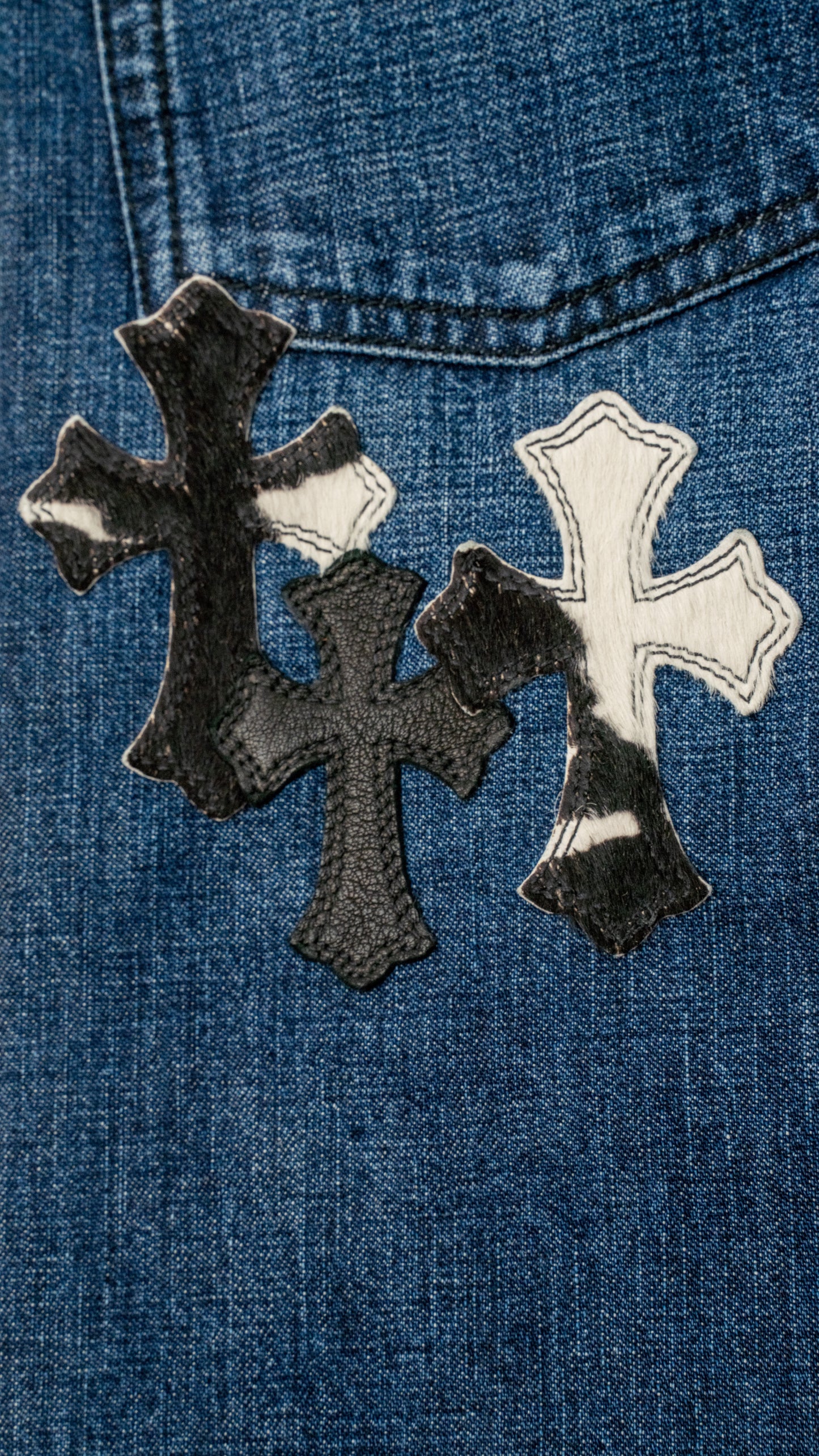 Kids Jeans With Pony Hair