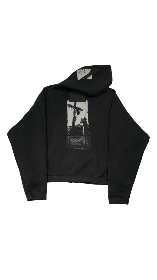 Artist Defends Baggy Assemblage Zip Up Hoodie