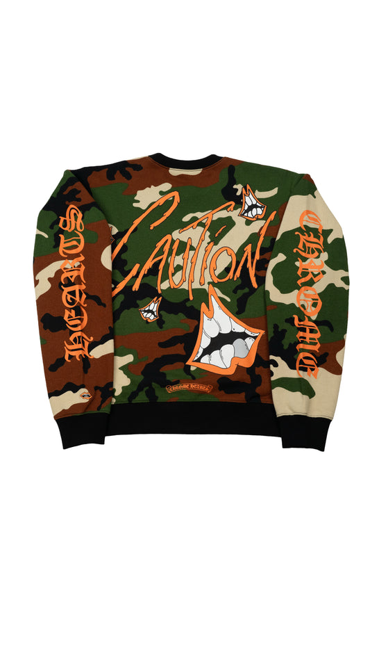 Matty Boy Caution Crewneck 'Camo'