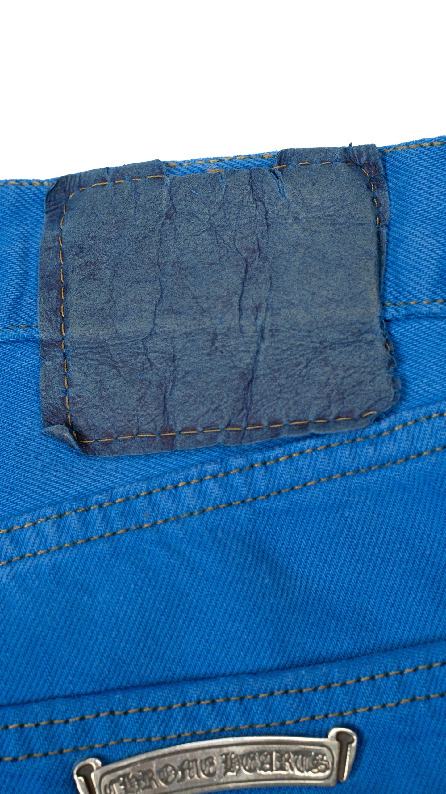 London Exclusive Blue Cross Patch Jeans