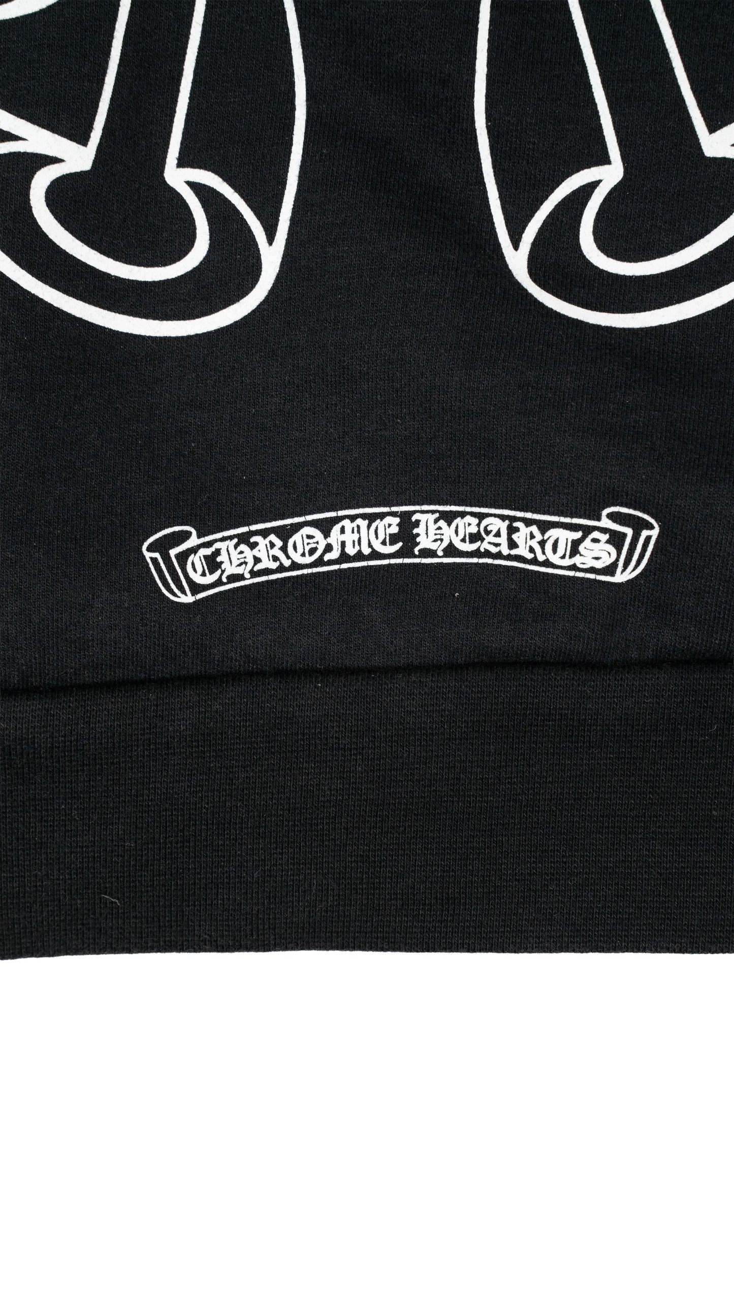 Horseshoe Floral Sleeve Black Crewneck Sweatshirt