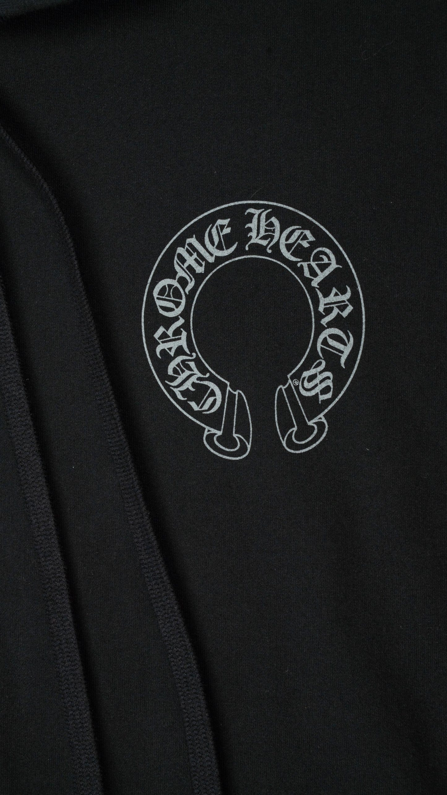 FnF Glitter Horseshoe Graphic Print Hoodie 'Black/Gray'