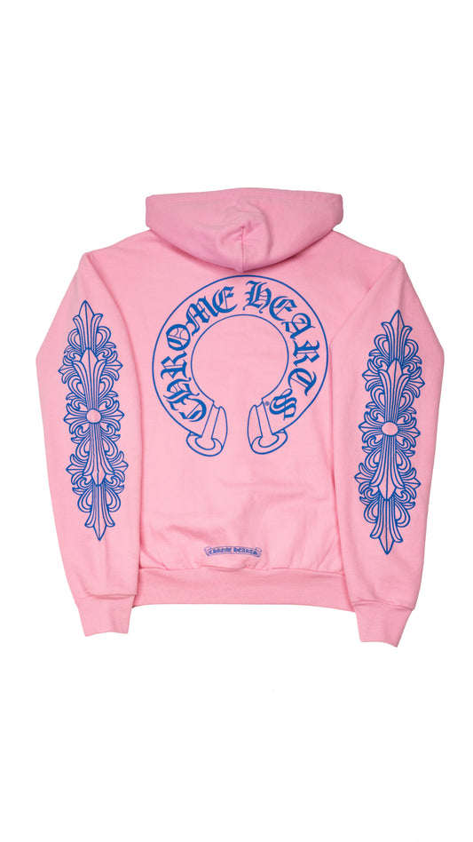 Horseshoe Logo Pink Pullover Hoodie