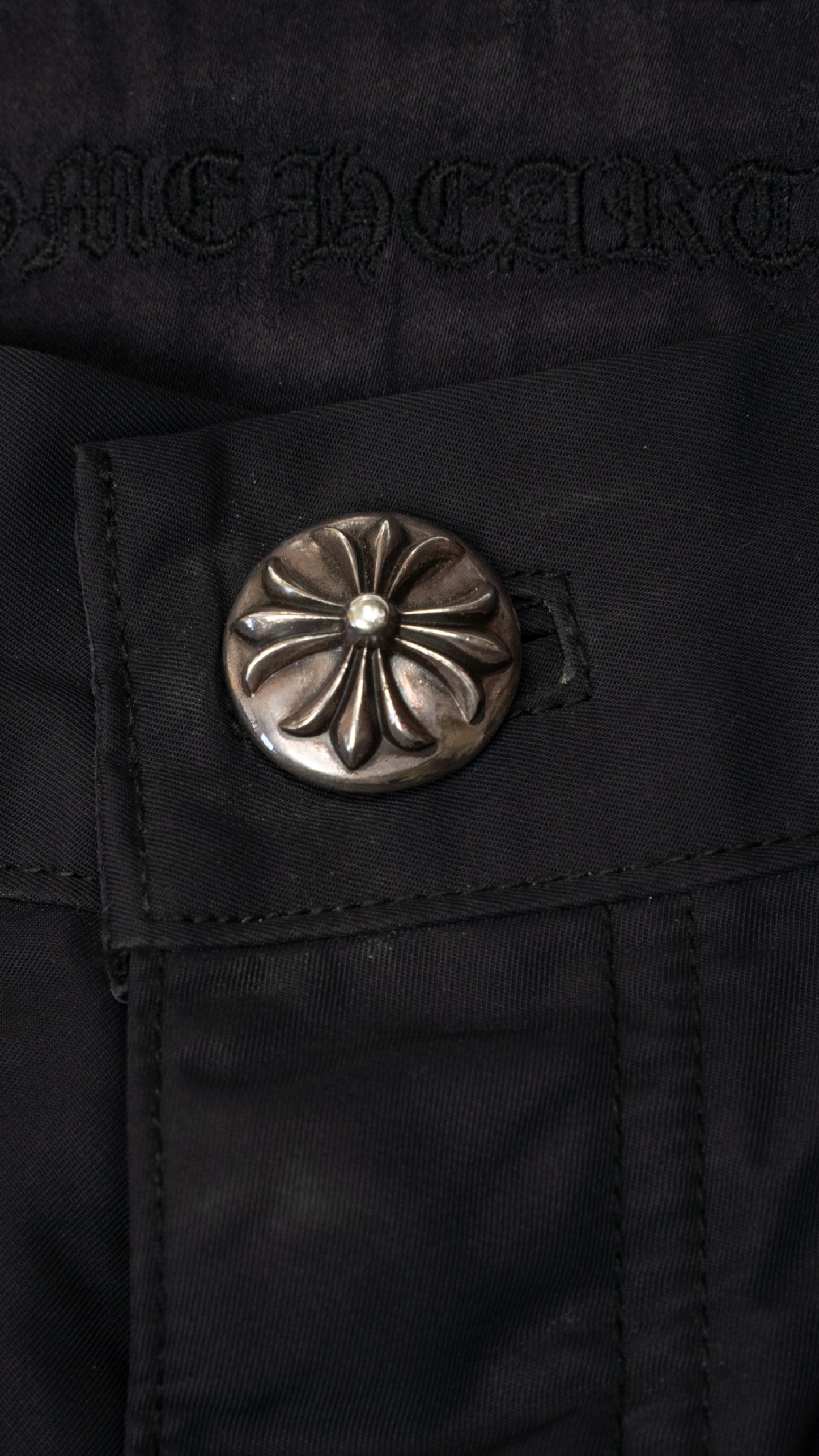 Black Nylon Double Knee Shorts