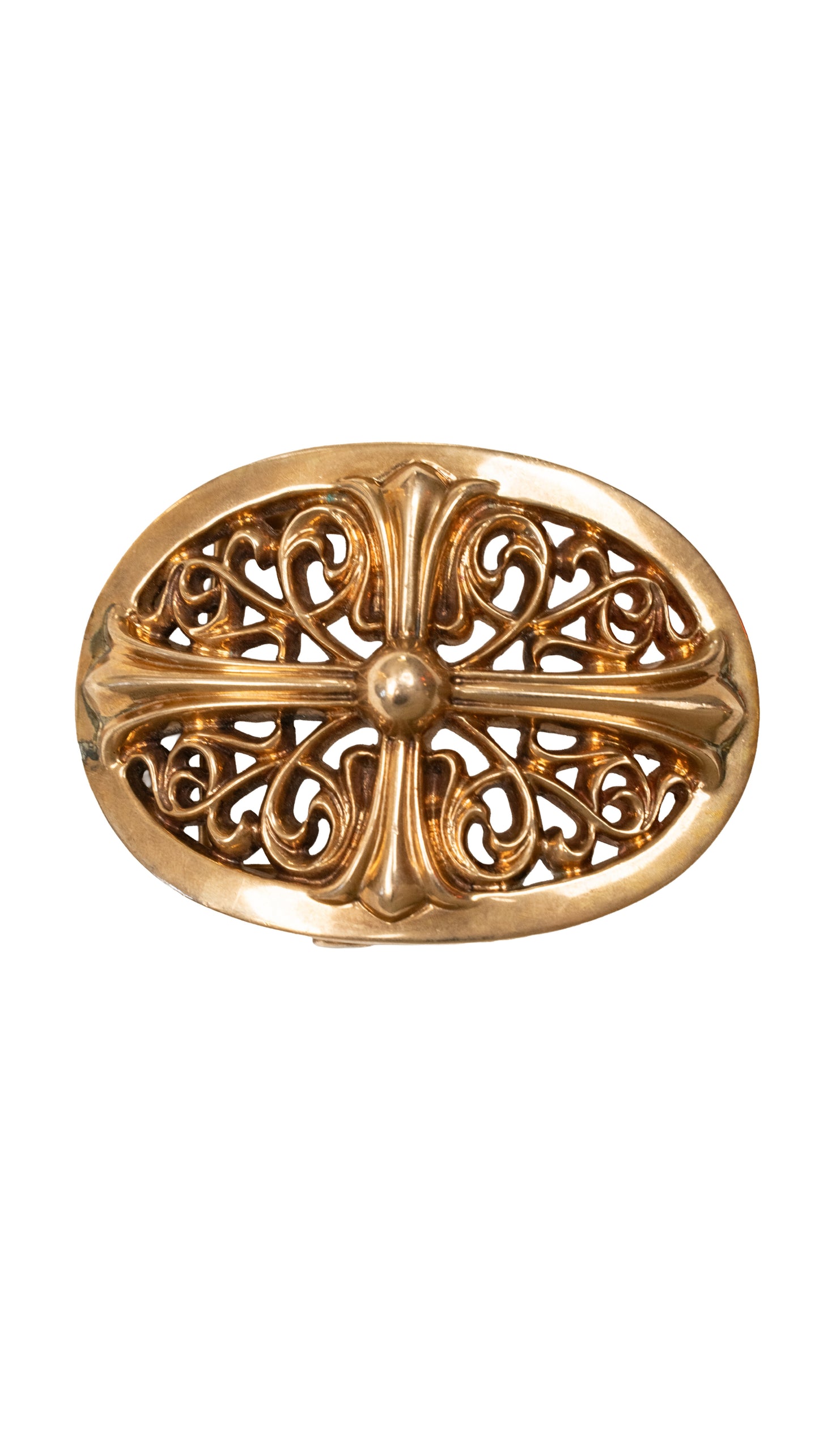 Bronze Oval Buckle
