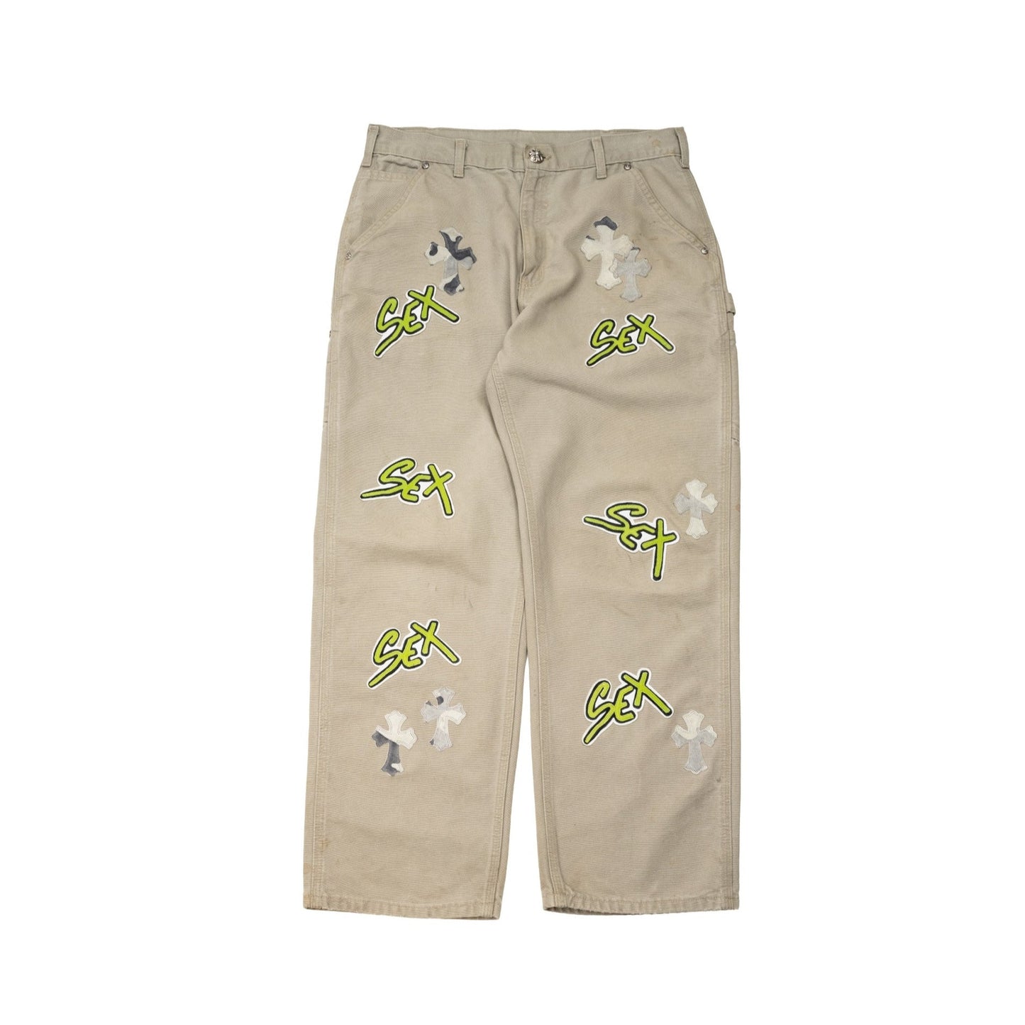 Sex Records Carpenter Jeans 'Grey Khaki'