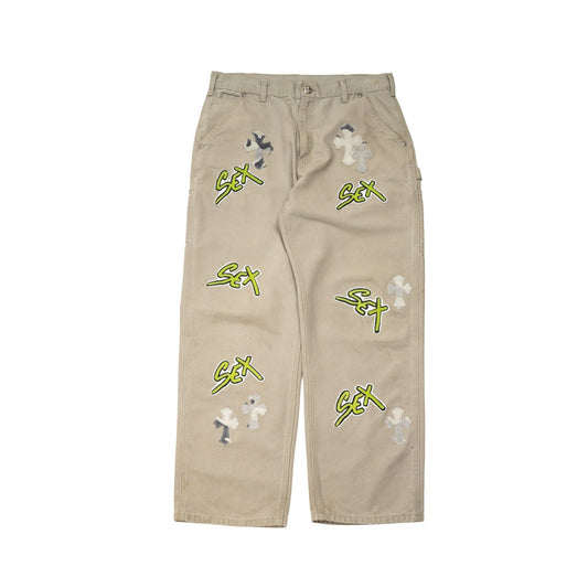 Sex Records Carpenter Jeans 'Grey Khaki'