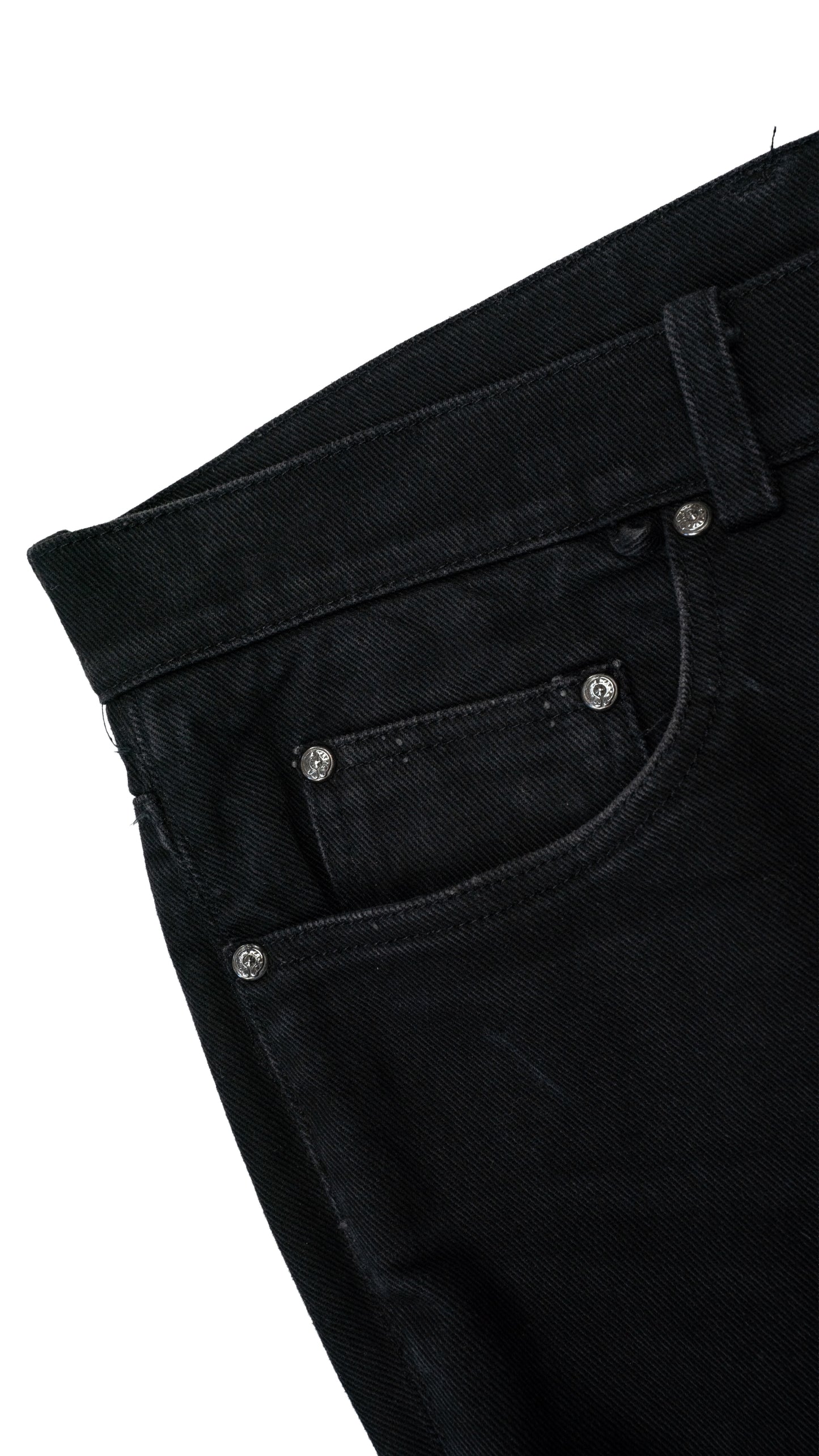 Black Fleur Knee Jeans 'Lauri Lynn'