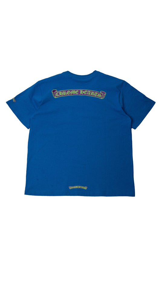 Scroll Short Sleeve T-Shirt 'Blue/Purple'