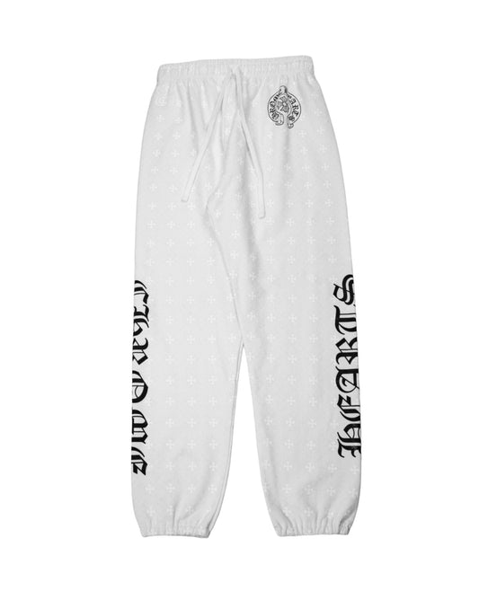 White Monogram Sweatpants