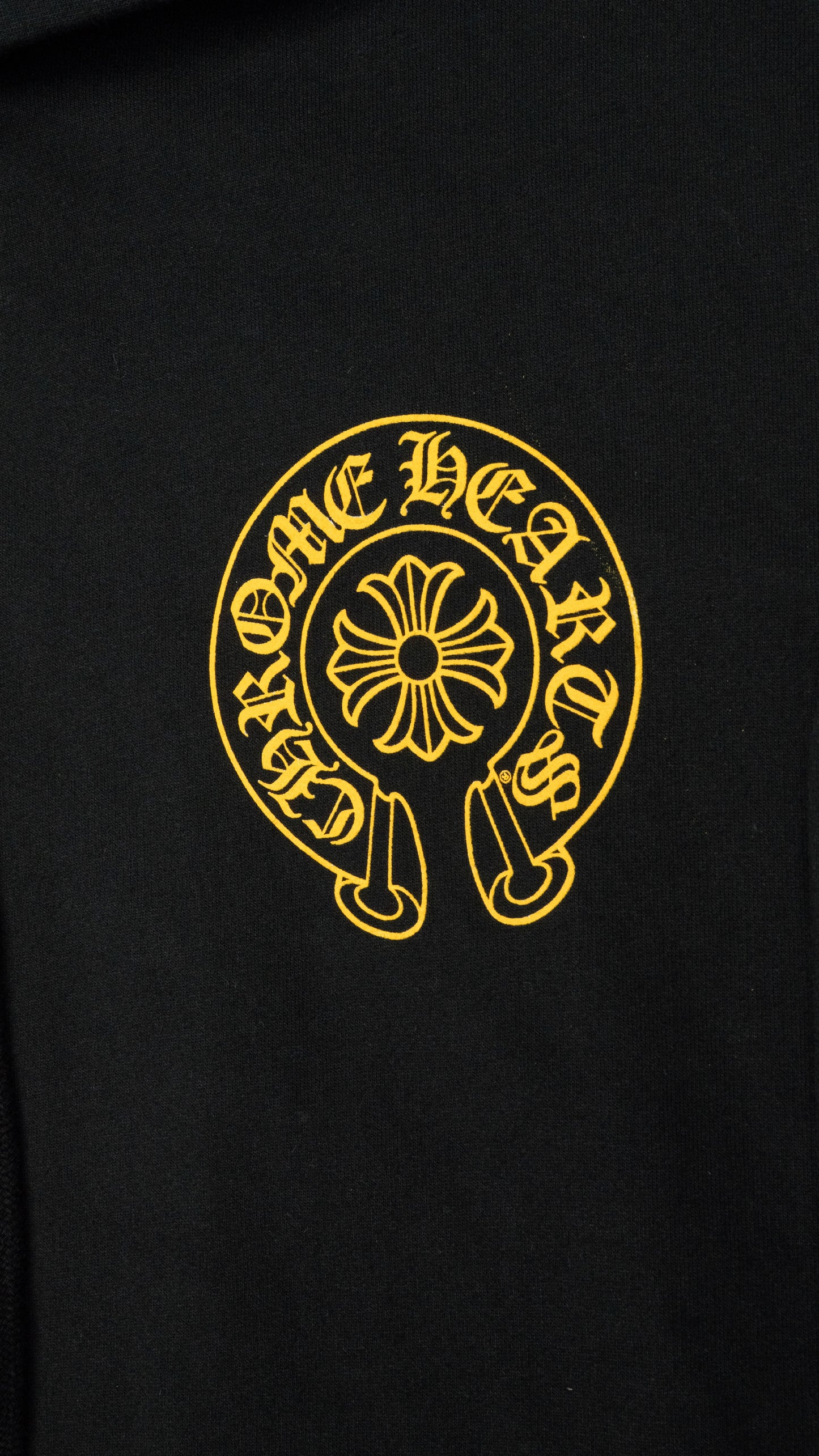 Yellow Horseshoe Hoodie 'Black'