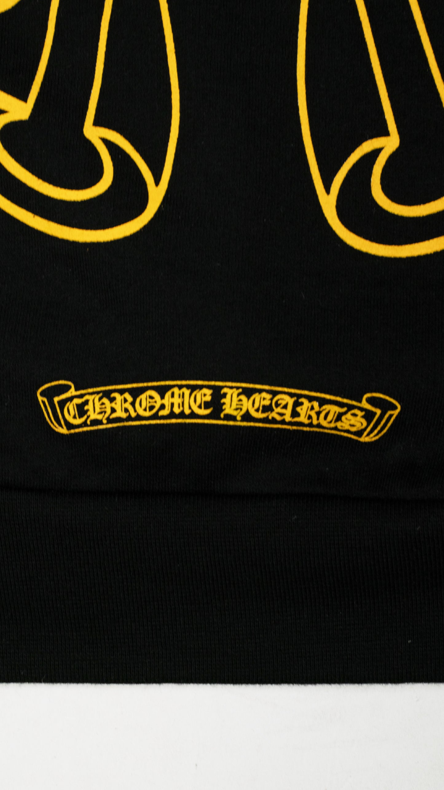 Yellow Horseshoe Hoodie 'Black'