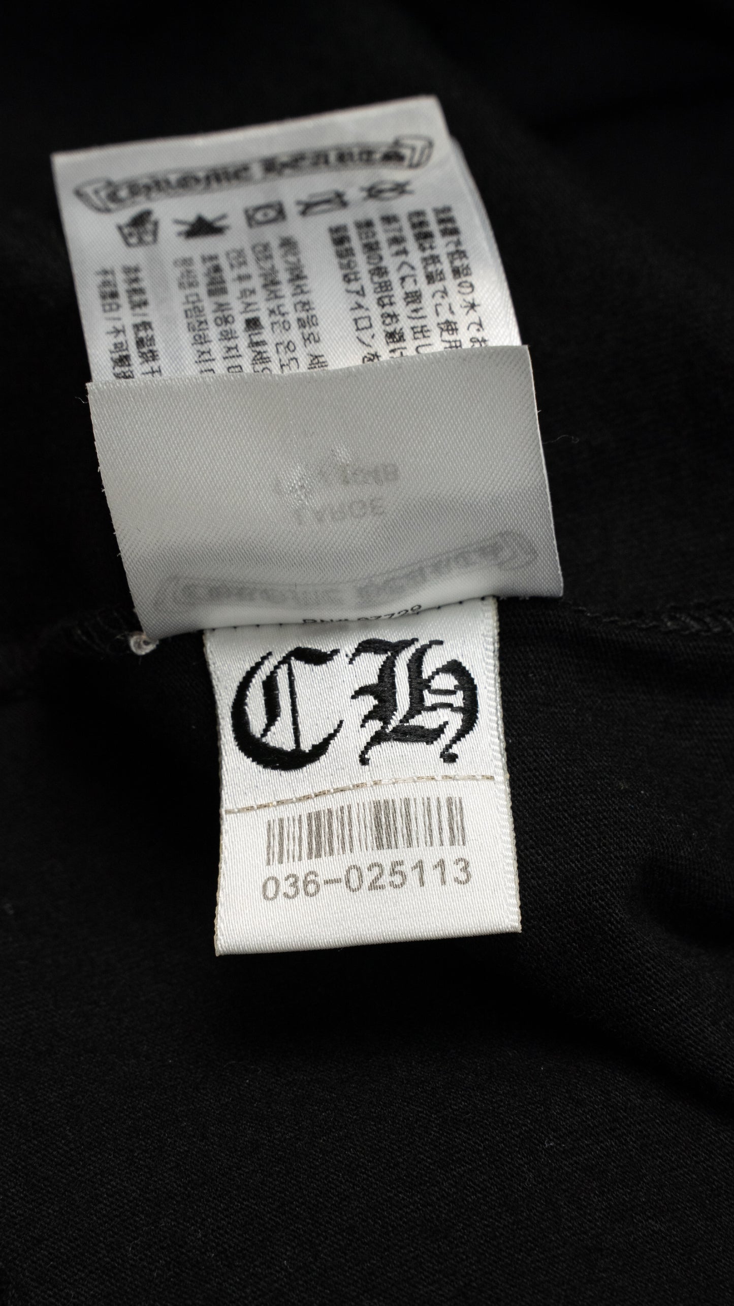 Black on Black Neck Logo Long Sleeve