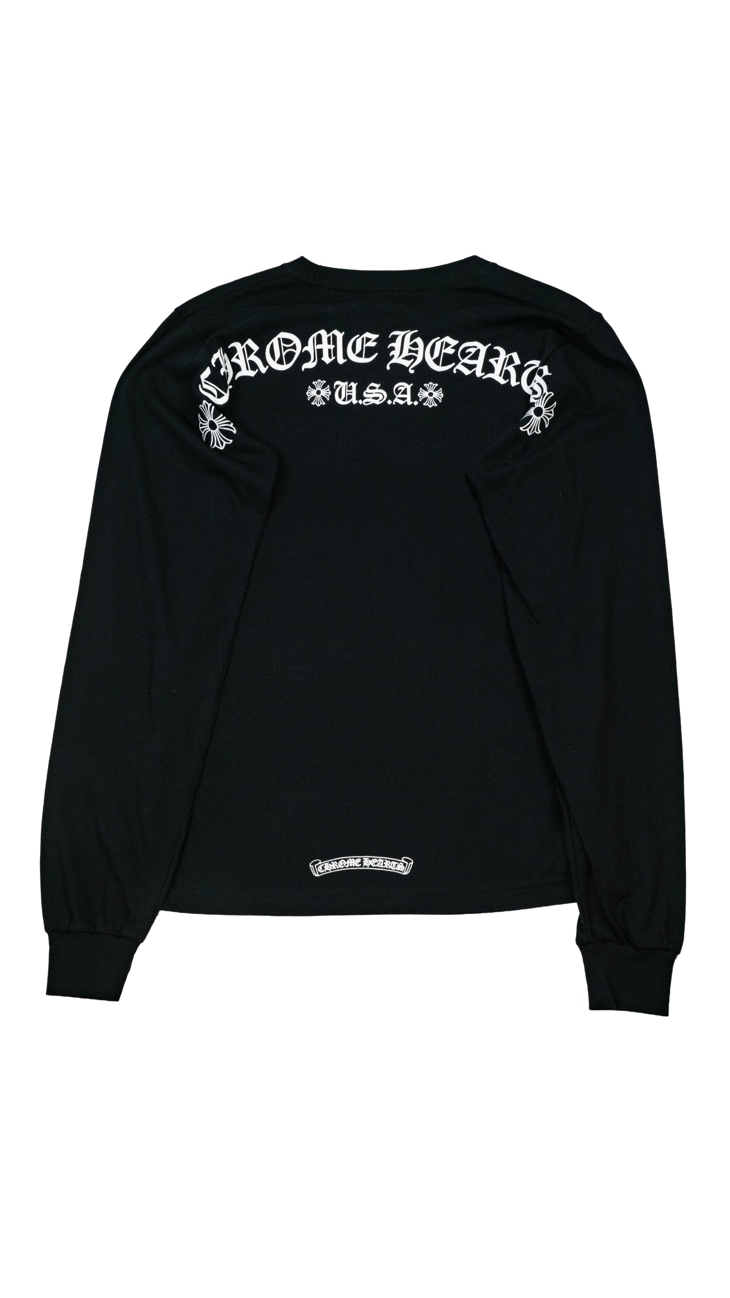 Black USA Script Long Sleeve