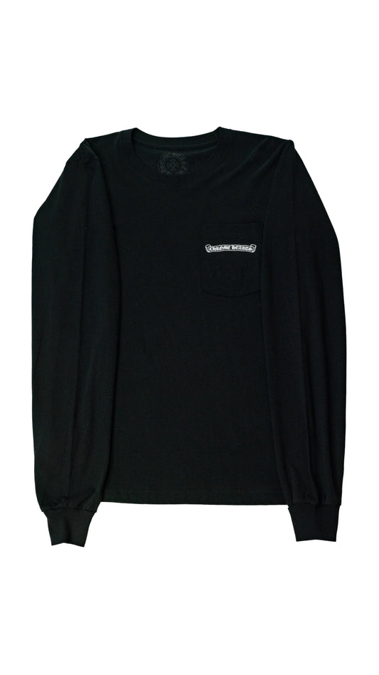 Black USA Script Long Sleeve