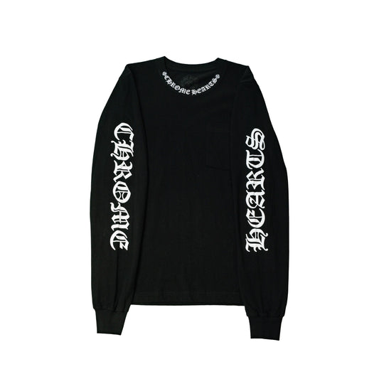 Neck Logo Long Sleeve 'Black'