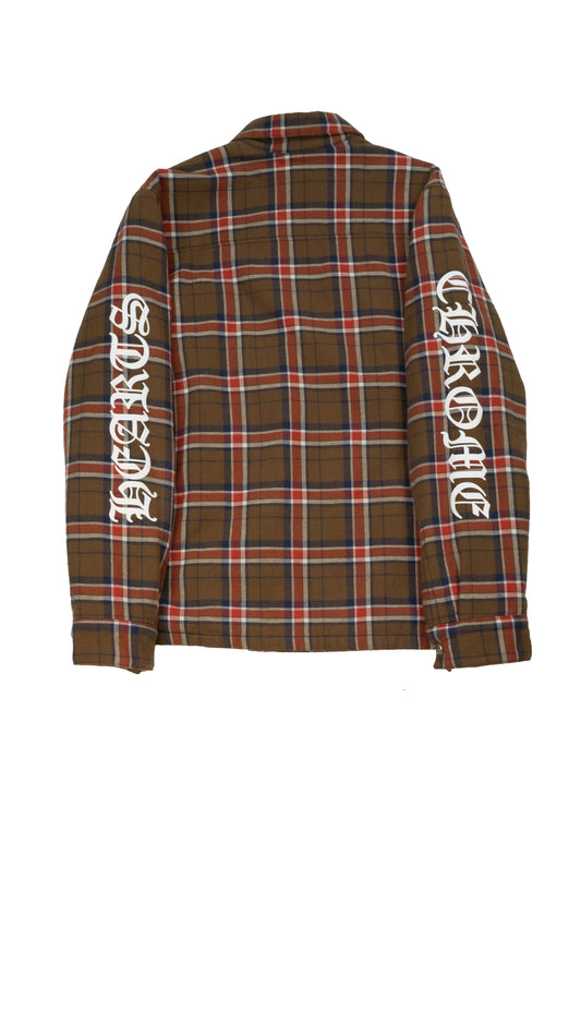 Red & White Fleur Padded Flannel