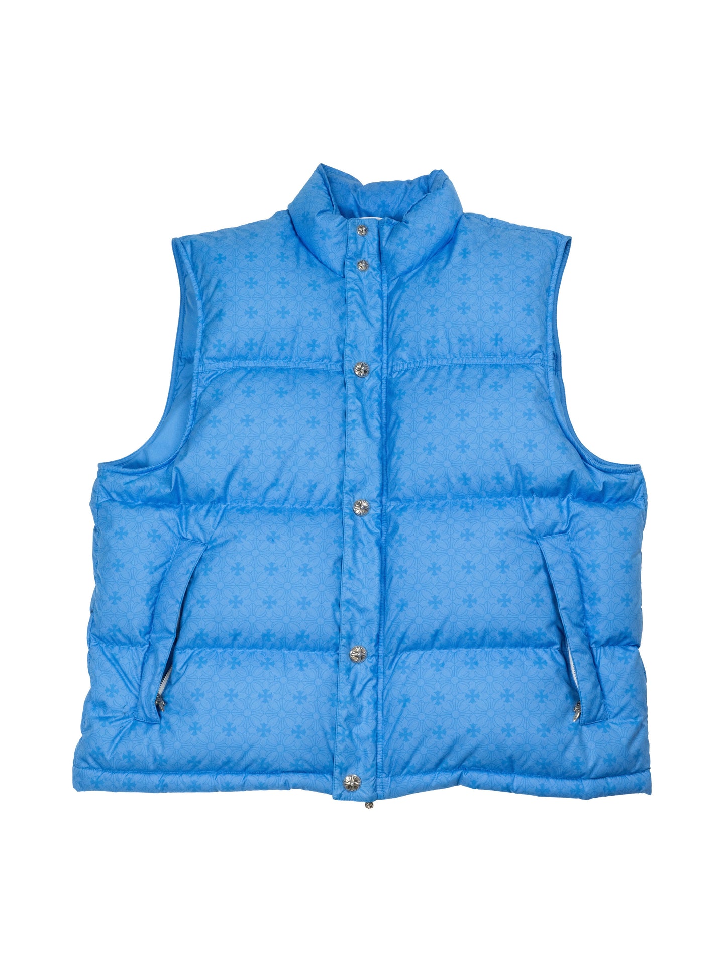 Monogram Stiff Puffer Vest 'Blue'
