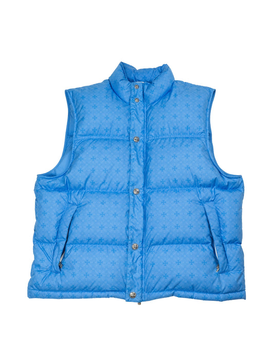 Monogram Stiff Puffer Vest 'Blue'