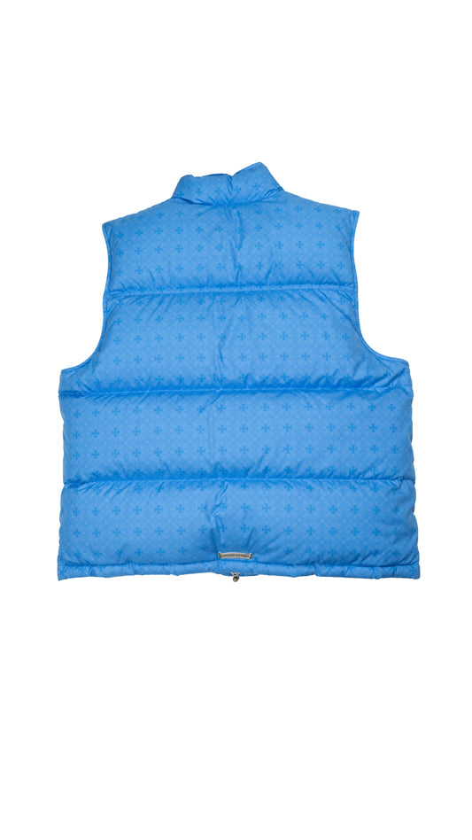Monogram Stiff Puffer Vest 'Blue'