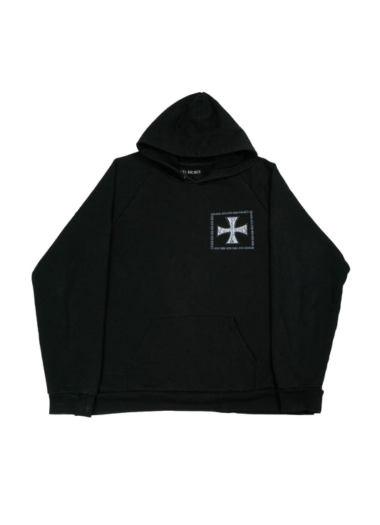 Croix Avec des Roses' Iron Cross Hoodie