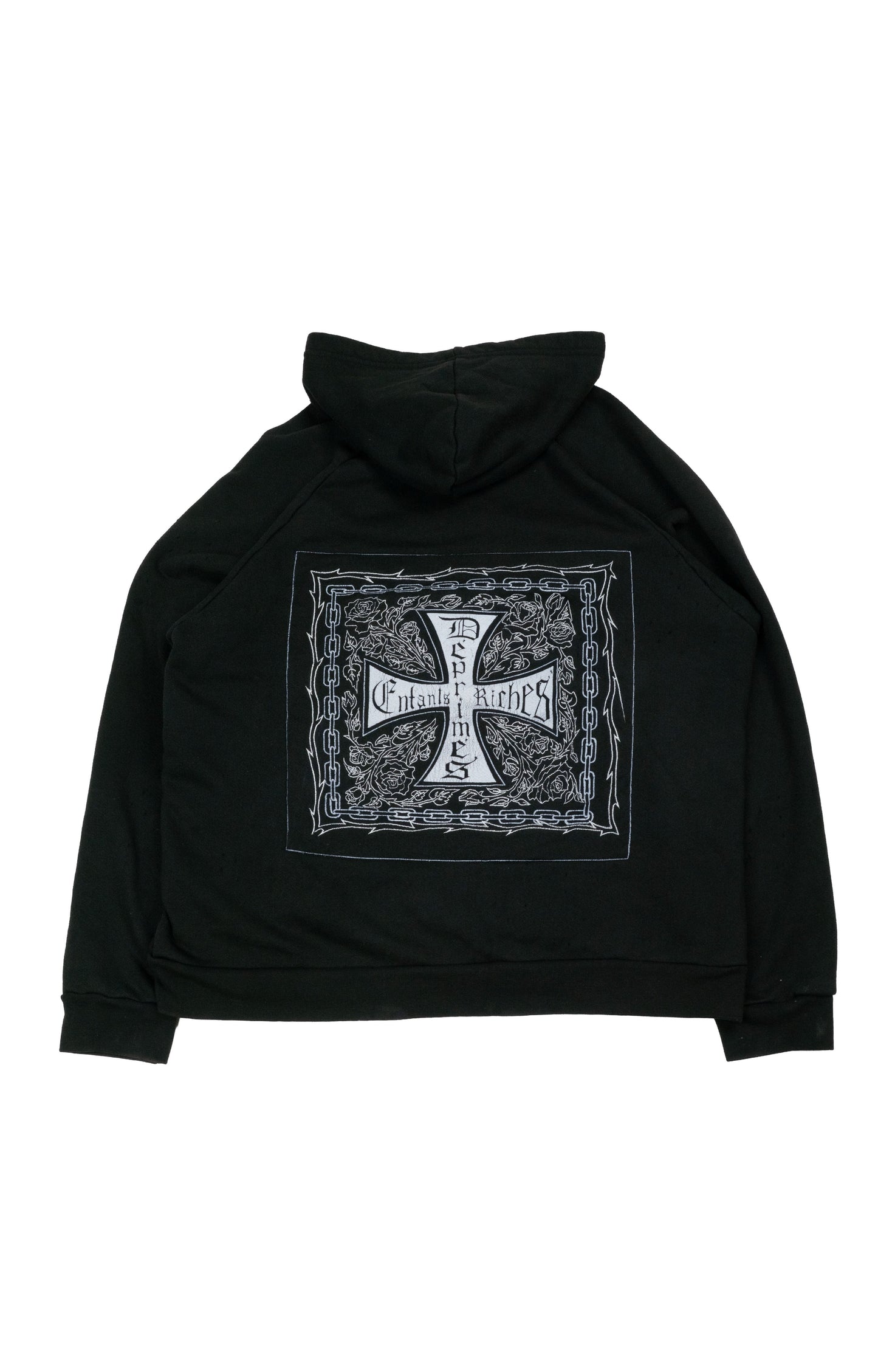Croix Avec des Roses' Iron Cross Hoodie