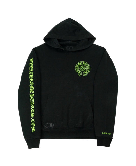 Glow Green Signed Leather Patch Hoodie