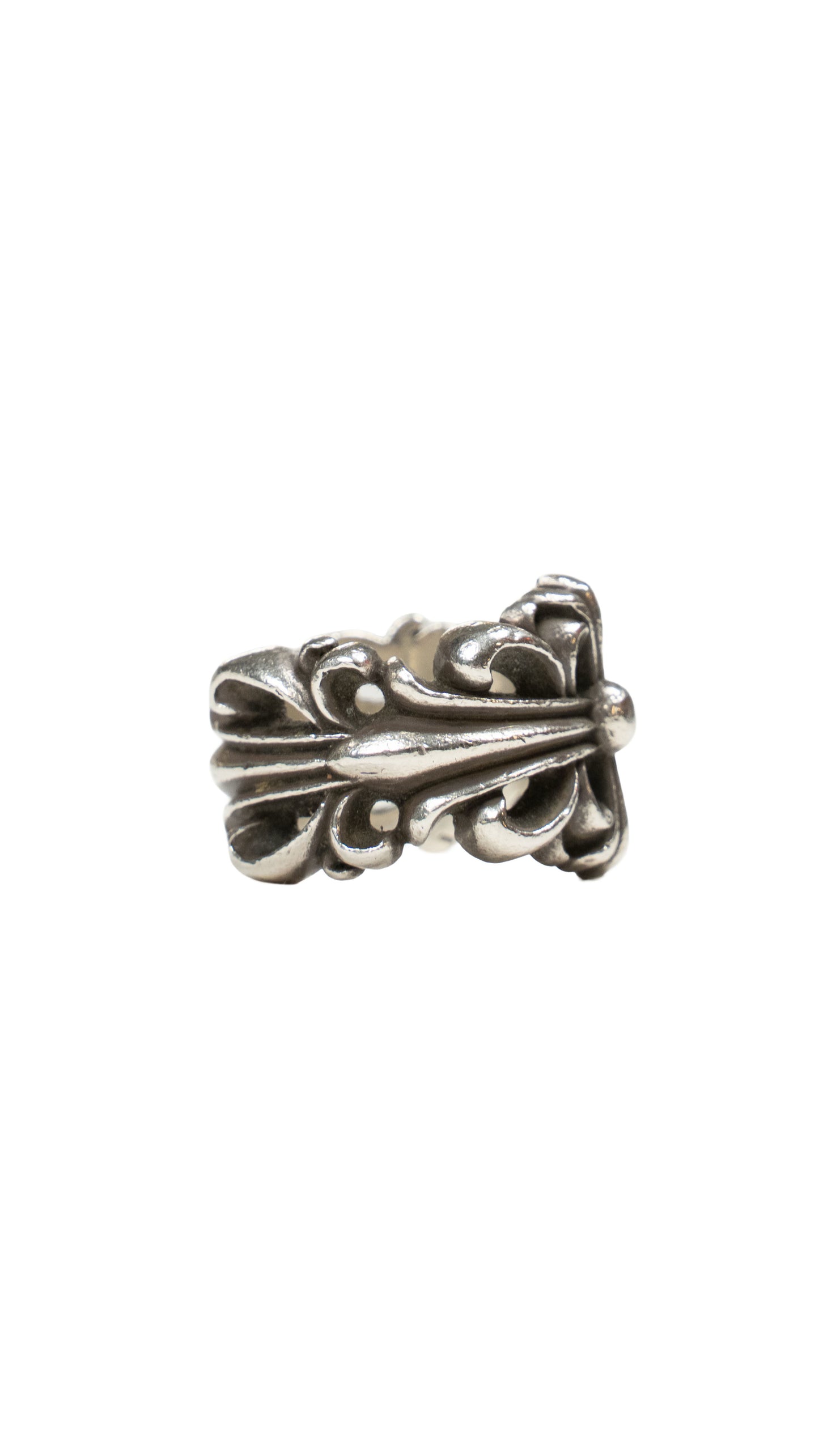 Silver Double Floral Ring
