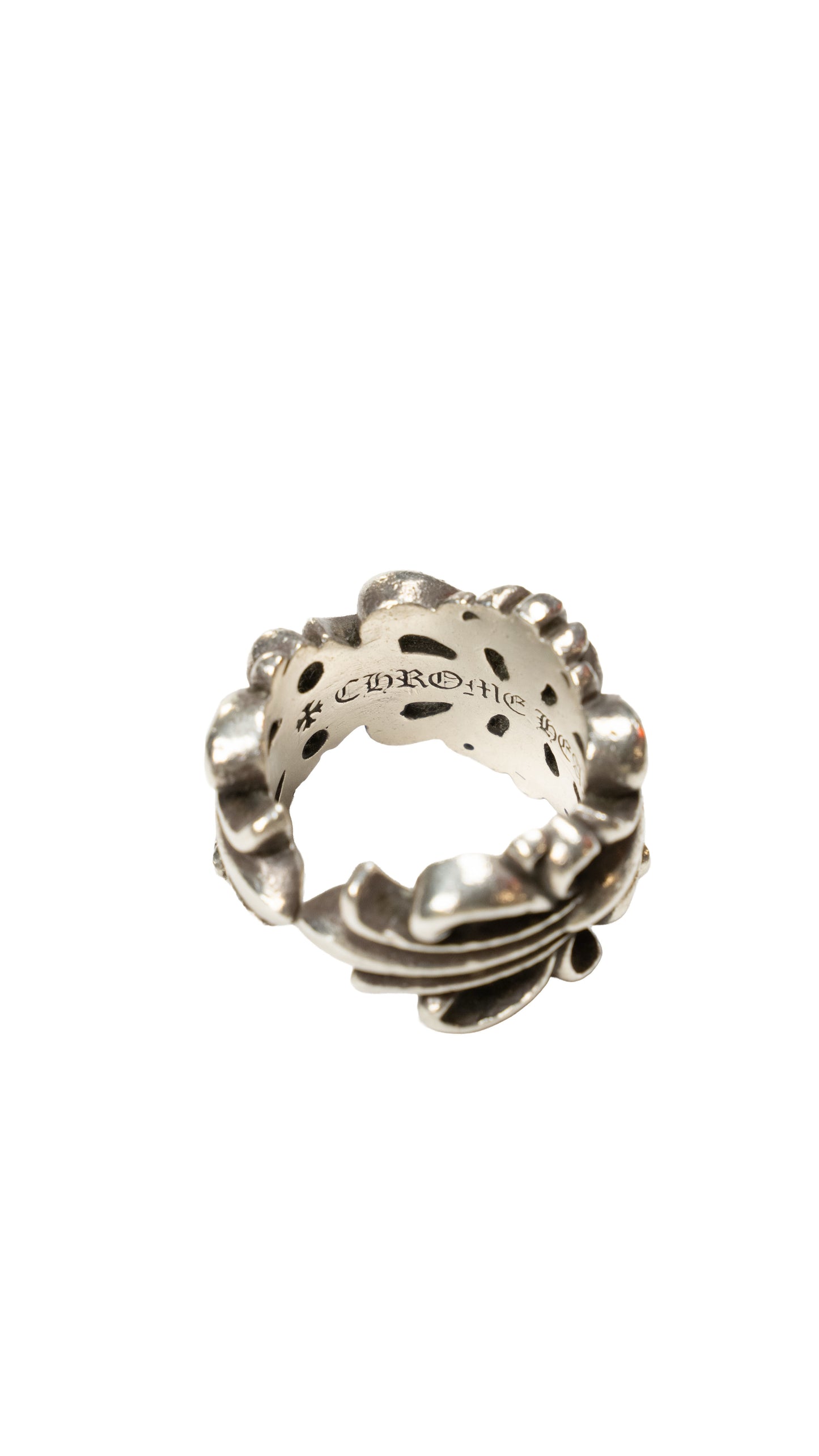 Silver Double Floral Ring