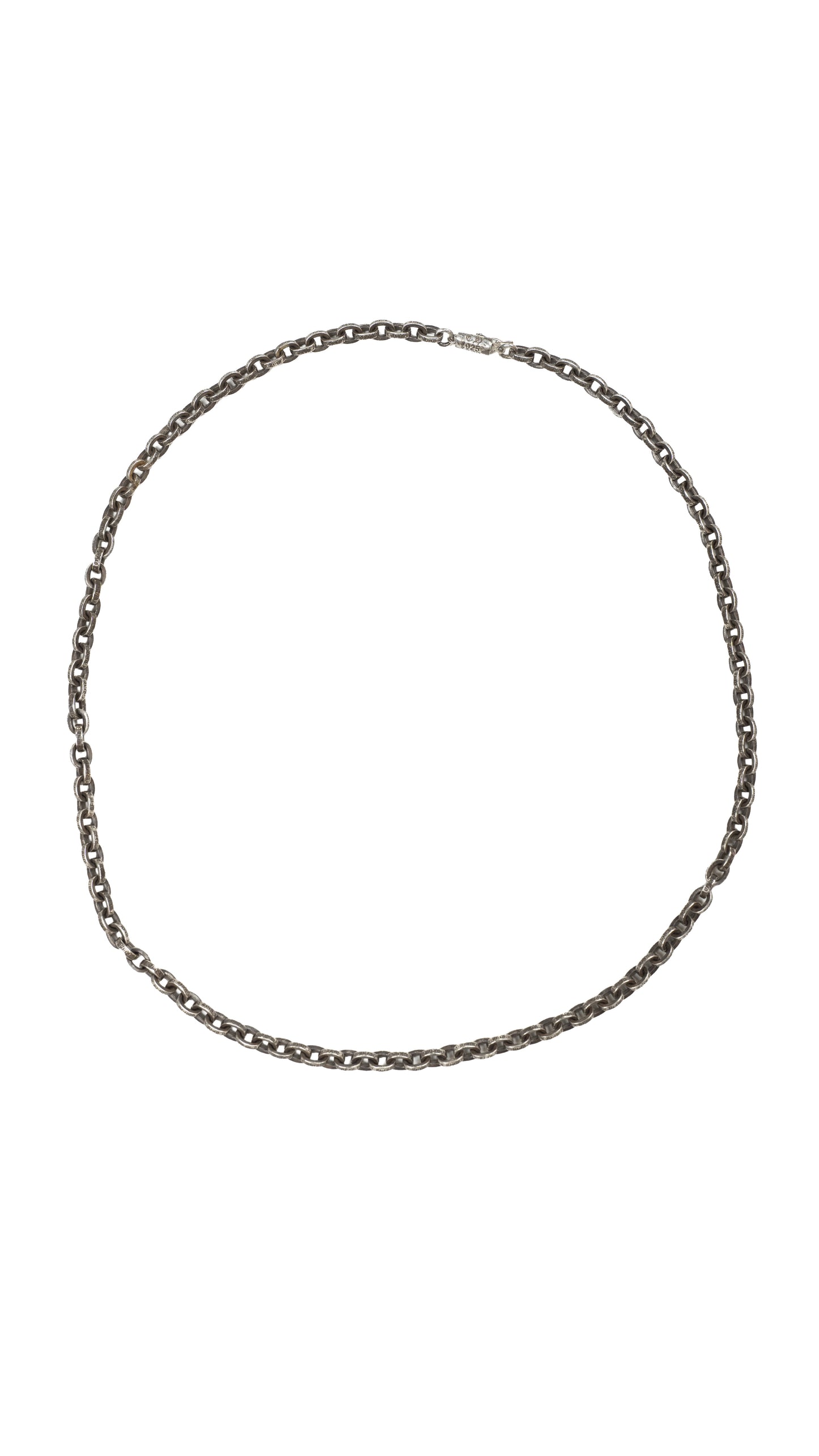 26 Inch Silver Paper Chain Necklace