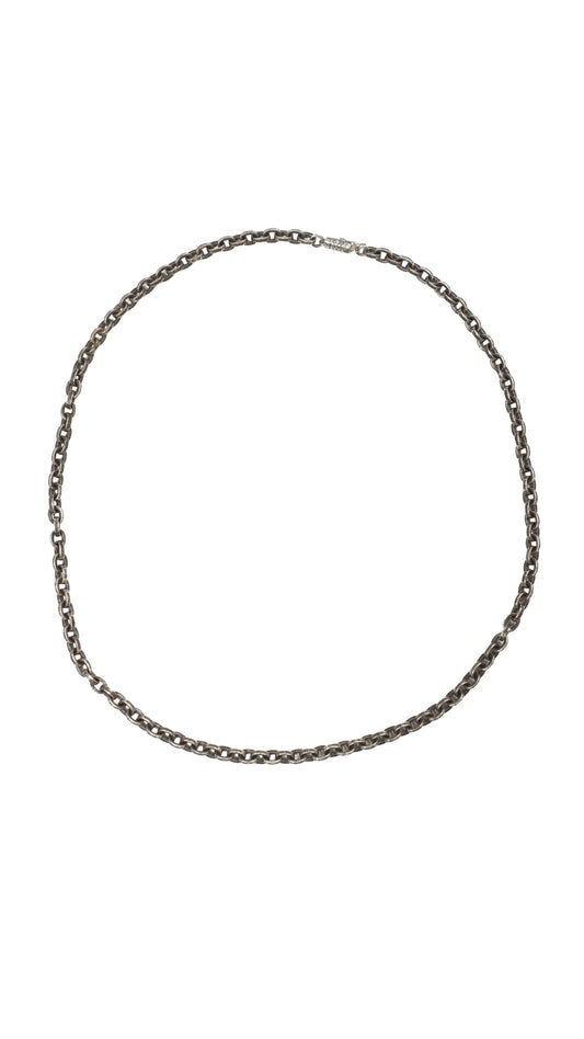 26 Inch Silver Paper Chain Necklace