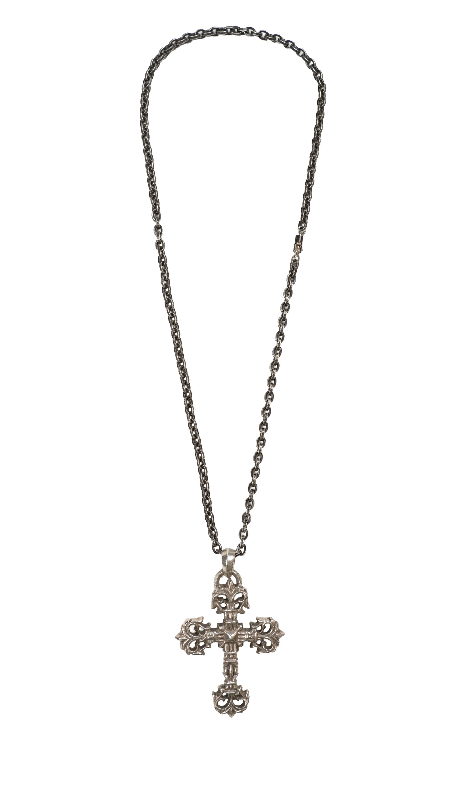 Silver Filigree Cross Charm Pendant