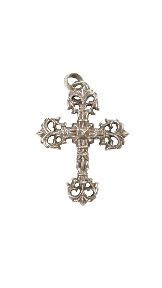 Silver Filigree Cross Charm Pendant