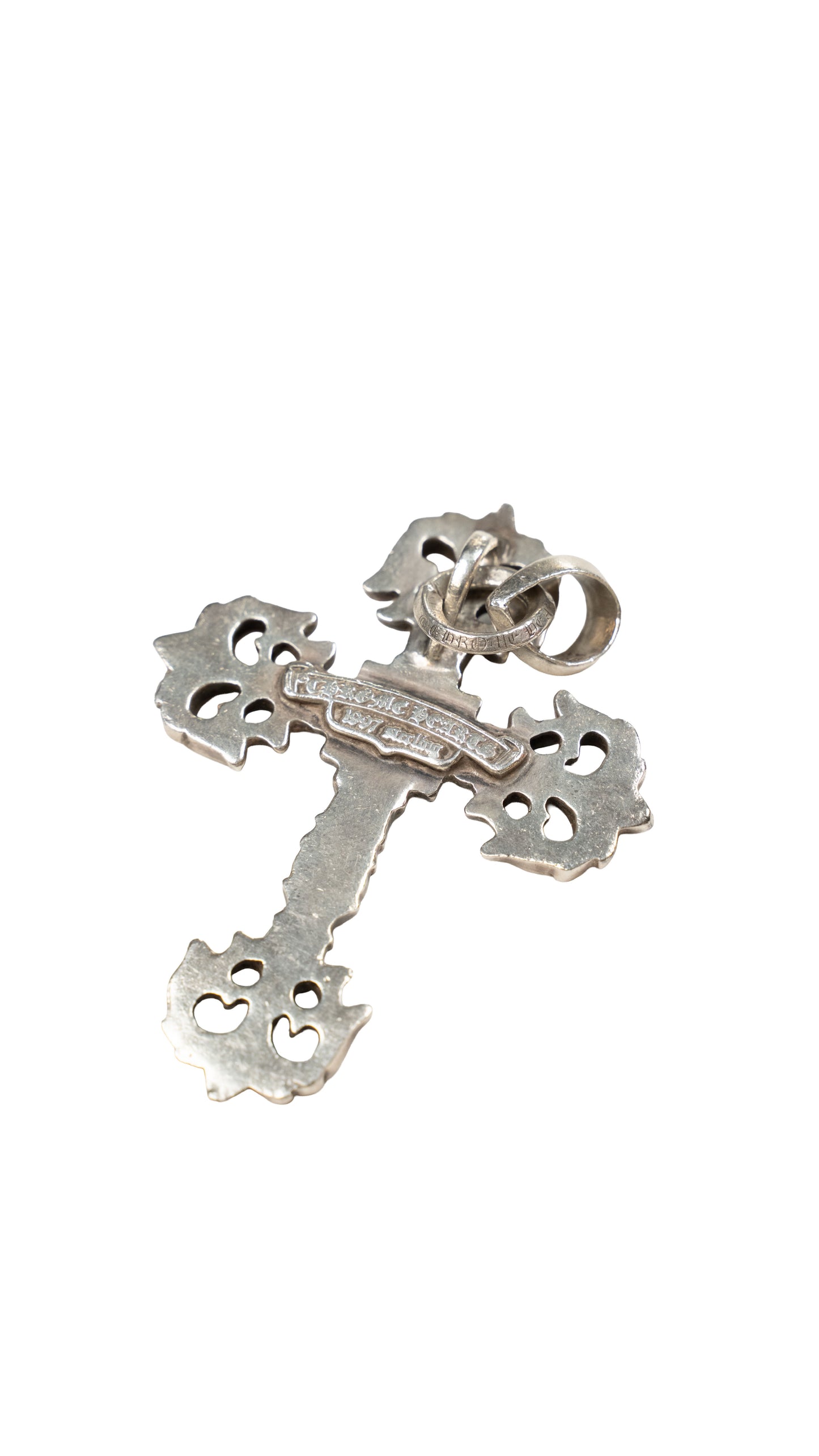 Silver Filigree Cross Charm Pendant