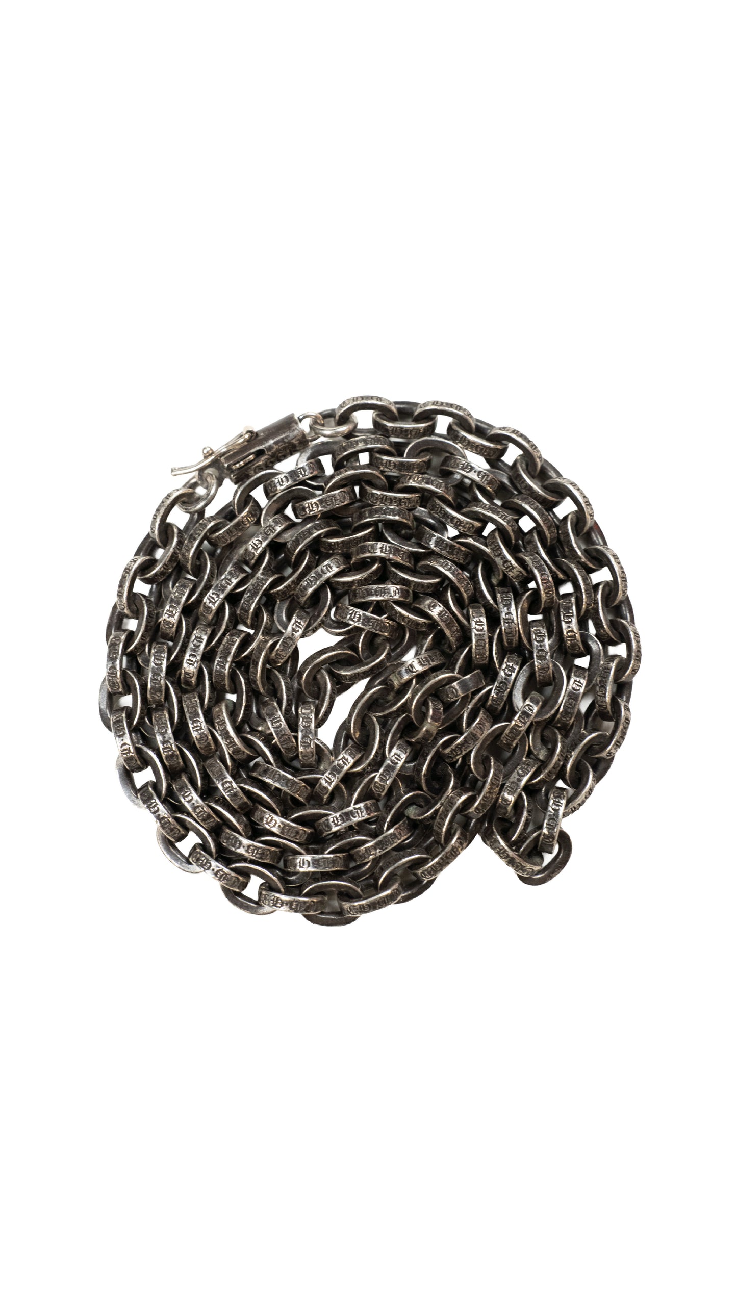 24 Inch Silver Paper Chain Necklace