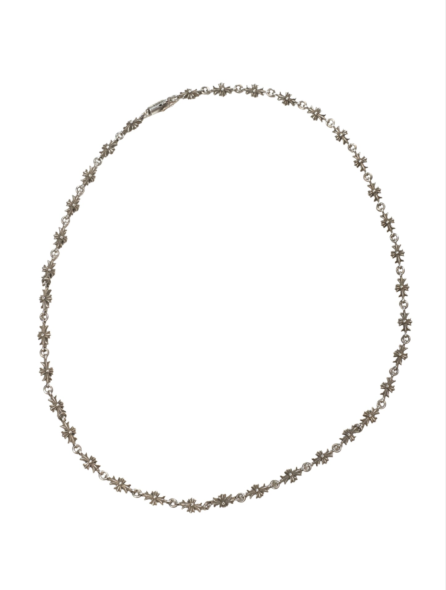 Silver Tiny E Plus Necklace